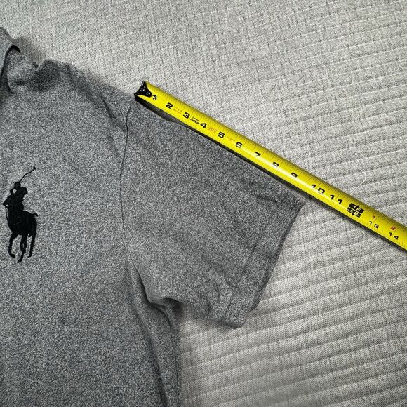 Polo Ralph Lauren Big Pony Polo Men 1XB Gray Patch #3 Short Sleeve Stretch - Picture 4 of 10